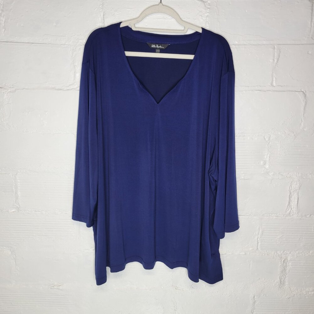 Ulla Popken Women's Size 36/38 Shirt Top Blue - Picture 1 of 5
